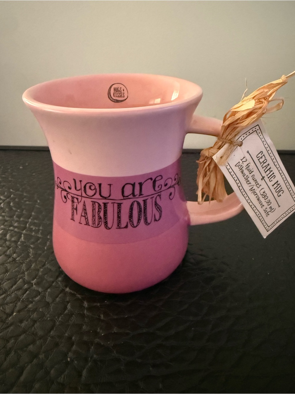 Ceramic Mug Hannah Grace "You are Fabulous" &
"Hugs & Kisses" 12 oz cup